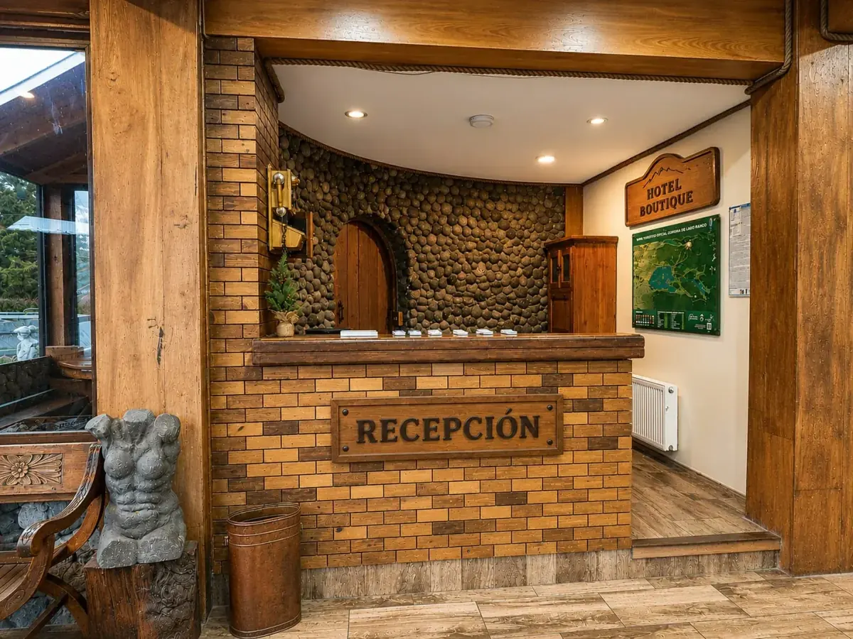 Recepción de madera nativa de La Casona de Futrono